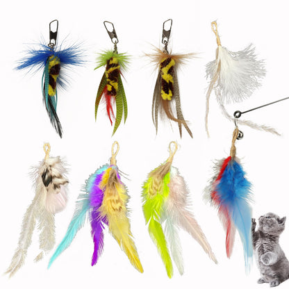 Feline Fun Feather Toy Refills - 8 Pack