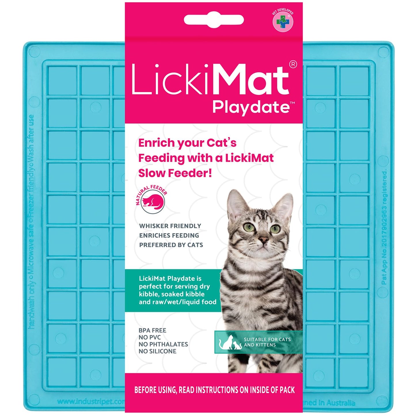 PurrMat Calming Feeder: Anxiety Relief Lick Mat for Cats